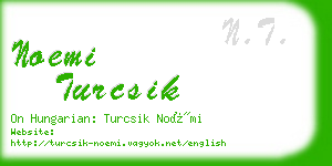 noemi turcsik business card